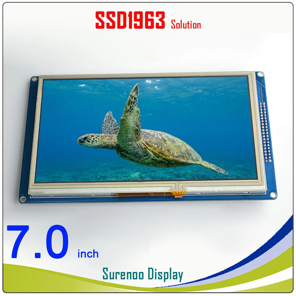 

7.0" 7" inch 800*480 TFT Touch LCD Module Display Screen Panel with PCB Adapter Build-in SSD1963 Controller for STM32/51/AVR