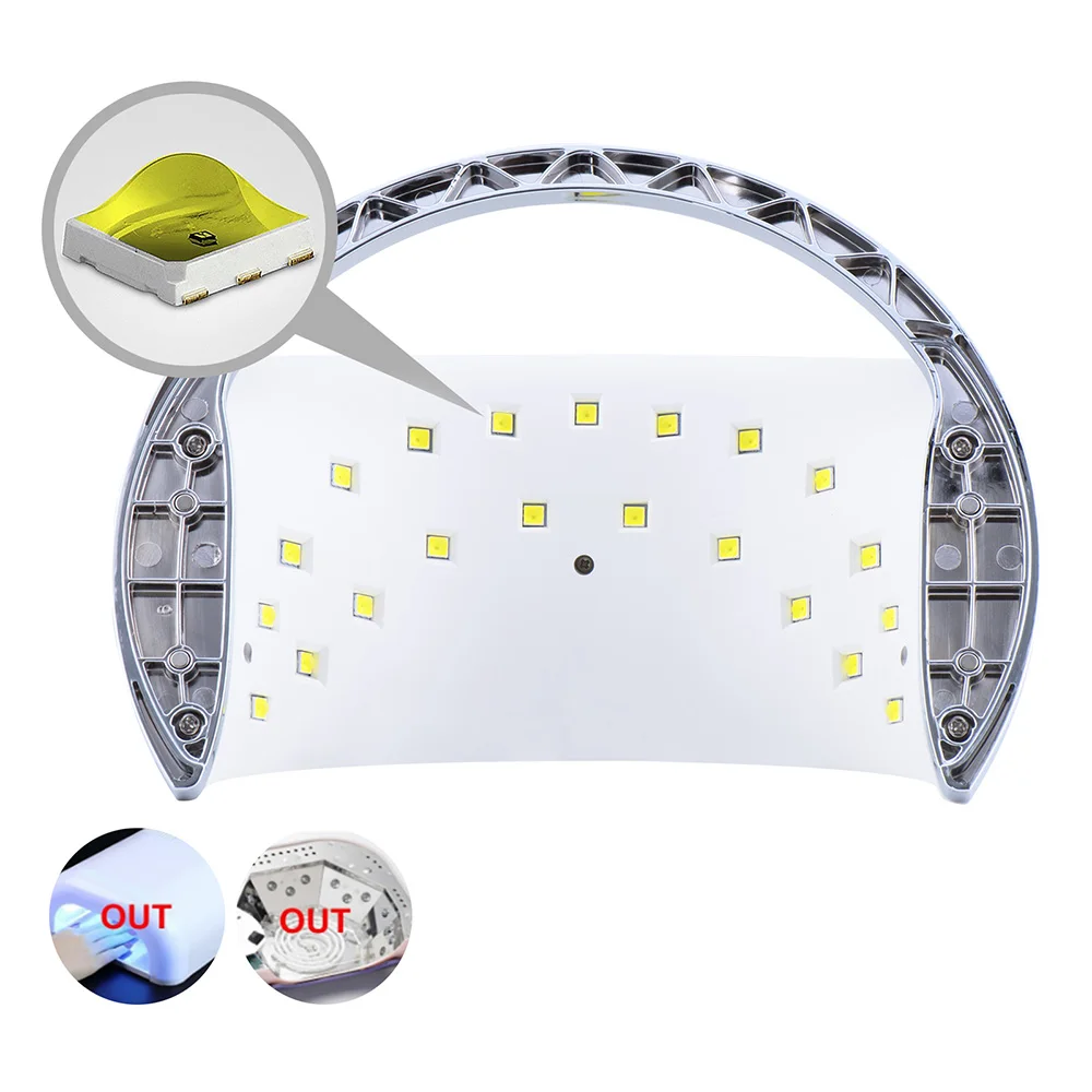 SUNUV SUN6 48W Nail Dryer New Style Portable UV Lamp For Drying Unique Low Heat Model Double Power Fast Manicure Colorful Lamp