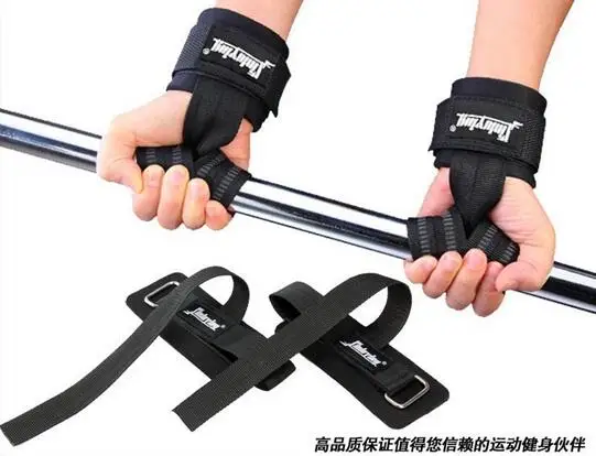 

Barbell Straps Wraps Hand with Wrist Support for Protection Belt Gym Power Training Weight Lifting Gloves Bar Grip NL829