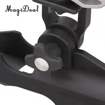 MagiDeal 2 ชิ้น Clamp เกี่ยวกับผู้ถือ Rod Rod ประมง Kayak เรือปรับ Rack Rail Mount สำหรับเรือแคนูเรืออุปกรณ์เสริม