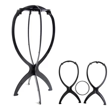 Portable Folding Plastic Stable Durable Wig Hair Hat Cap Holder Stand Display Tool Wig Stand Portable Folding Plastic Stable Durable Wig Hair Hat Cap Holder Stand Display Tool Wig Stand