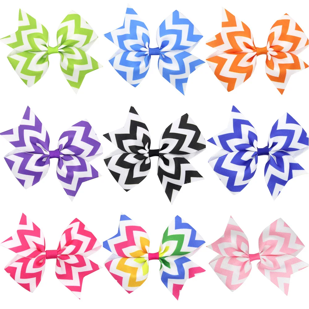

Headwear Child wavy bow swallowtail hair clip handmade bow hairpin hair accessory