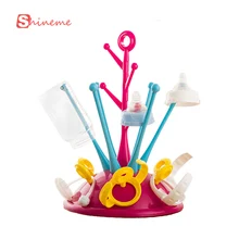 Mode bébé biberon sèche rack cage bouteille infantile sucettes plateau séchage égouttoir de nettoyage sucette eau porte-bouteille