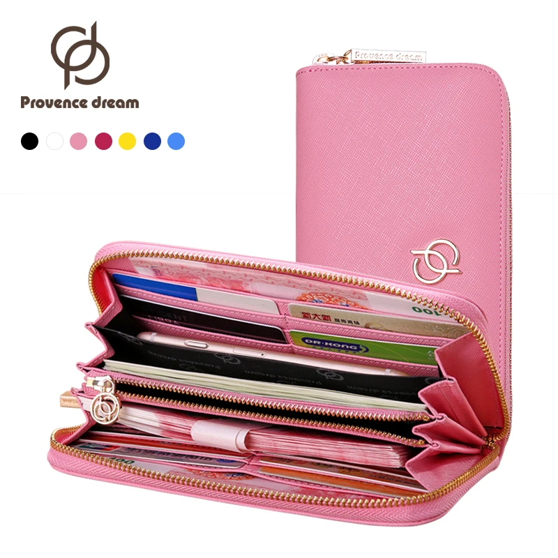 PROVENCE DREAM Women Fashion Saffiano Wallet Women's Macaron Colors Clutch Bag Cateria Colorful Long dermis Lady Purse PDL02 | Багаж и