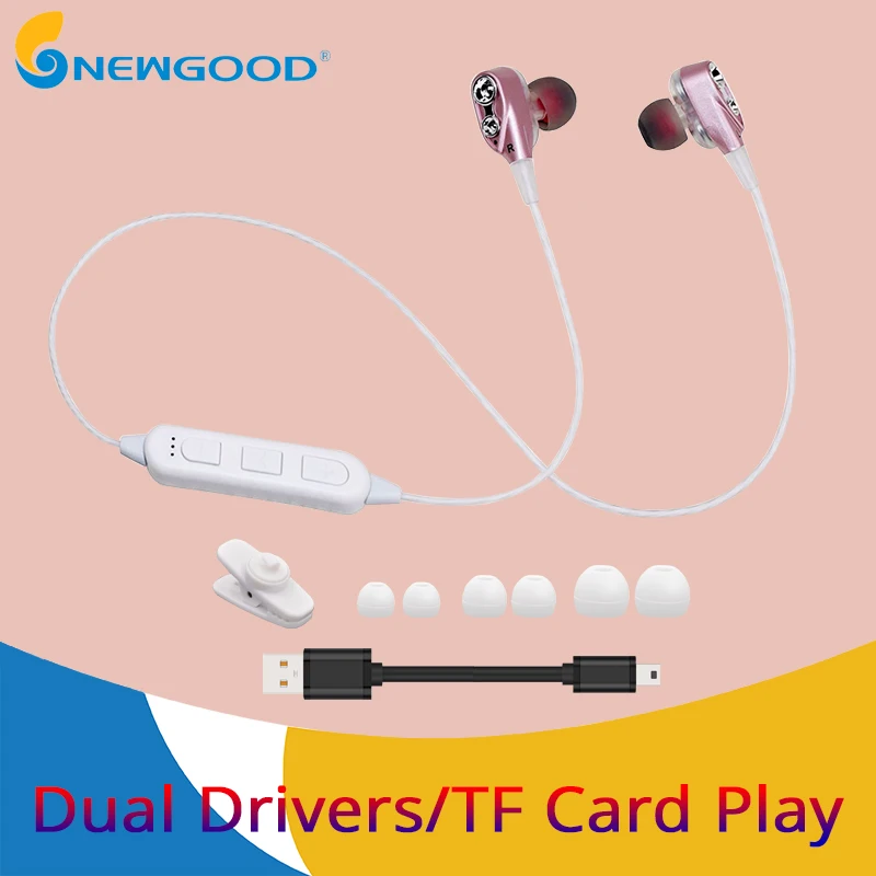 Stereo bluetooth headset wireless headphone earphone headphones sports bass support TF card play with mic | Электроника