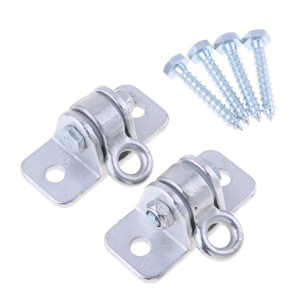Perfeclan 1 Pair Swing Hanging Hooks Chain Anti-rust Hammock Ceiling Kits With 4 Screws for Swings Sandbag 