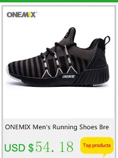 ONEMIX running shoes men's air shoes breathable outdoor sports light buffer walking shoes professional sports shoes size 39-47