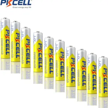 

PKCELL 12pcs Ni-MH 1.2V AAA Rechargeable Battery 1000mAh Bateria Baterias for Camera Flashlight Toy