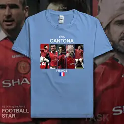 Футболка Eric Cantona 2018, майки, футболка «король Франции», футболка «футболист», 100% хлопок, футболка для фанатов, одежда, повседневные футболки 20