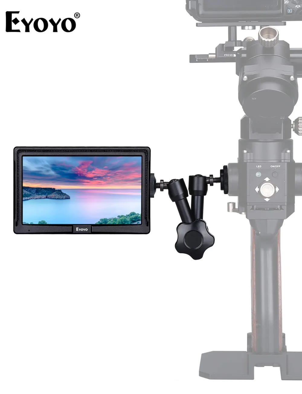 Eyoyo E5 5 Inches 1080P Field IPS Video Monitor DSLR On-Camera 4K monitor HDMI IN OUT for Gimbals Stabilizer monitor display