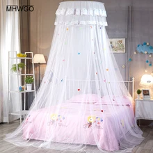 Buy MHWGO Baby Crib Netting Baby Room Decor Mosquito Net Princess Baby Bed  Children Lace Mosquito Net For Baby Room 5 Colors Free Shipping