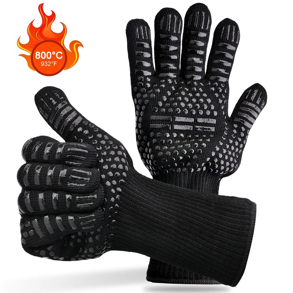 Potholders For kitchen glove BBQ the fireproof baking heat resistant silicone potholders holder pots for baking oven potholder (1)