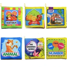 2018 Soft Cloth Books for Baby Boys Girls Cute 0 12 Months Baby Books Rattle Toy