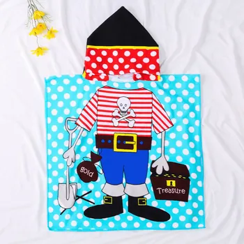 

120 x 60 cm Cute Kids Bath Soft Warm Cotton Wrap Hooded Robe Cloak Blanket Summer Holiday beach Kids Bath Towel