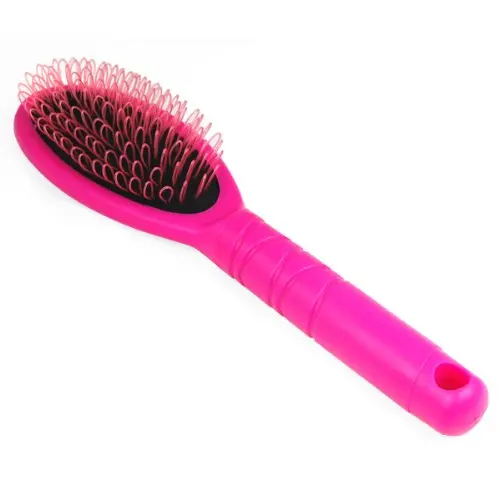 Розовая расческа для наращивания волос для девочек, силиконовое микрокольцо Fusion