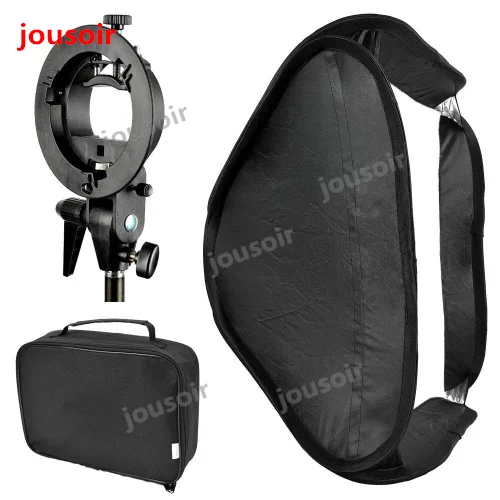 Godox 50x50 см Софтбокс диффузор с S-образным кронштейном держатель Bowens для студийной