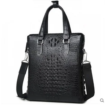 

VV Men's single shoulder men handbag real crocodile leather single shoulder bag large multi-functional star men bag