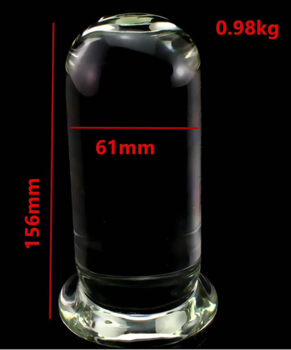 Large Glass Huge font b Dildos b font Penis Anal Butt Plug In Adult Games For