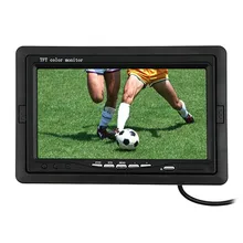 7 дюймов TFT LCD ЦВЕТНОЙ Монитор Вид Сзади Автомобиля Монитор Подголовник Парковка Заднего Вида Монитор 2 Видео Вход для DVD VCR