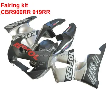 

Body kits For HONDA cbr 900rr CBR919RR 1998 1999 98 99 ( Silver ) contrast color fairings Fairing kit No.019