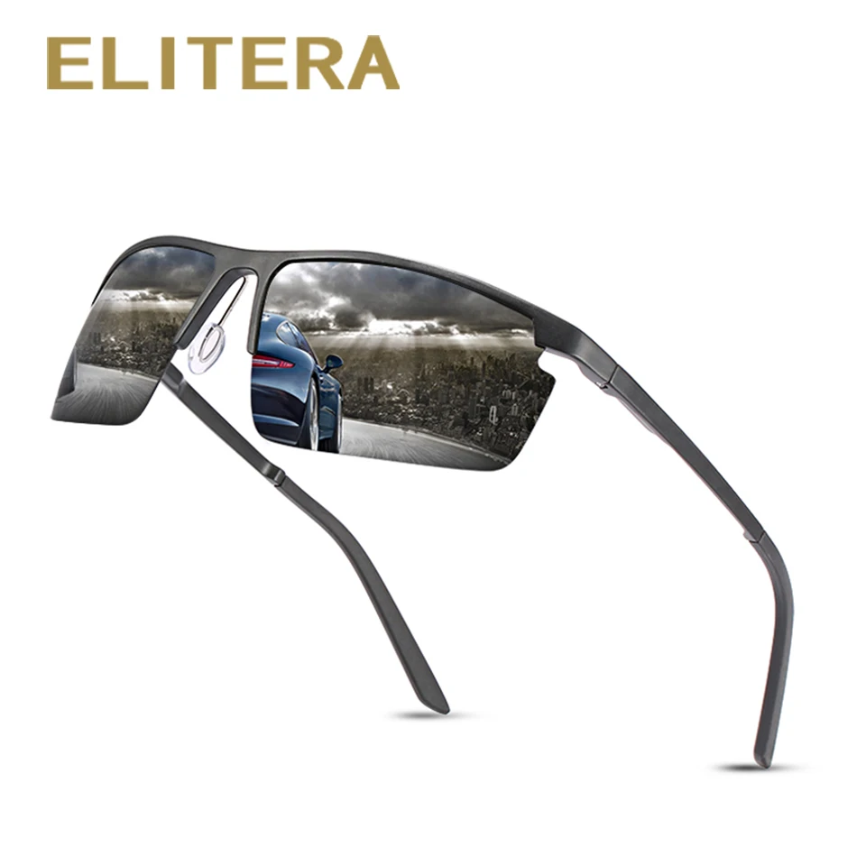 ELITERA алюминиево-магниевые мужские поляризованные солнцезащитные очки для рыбалки, вождения, солнцезащитные очки для мужчин и женщин, мужские спортивные очки