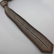 Yibei Coachella жаккард моды Галстуки коричневый границы Средства ухода за кожей Шеи Галстуки Коричневый Бежевый маленькие точки Cravatta бежевая в Вертикальную Полоску Средства ухода за кожей шеи галстук 7 см