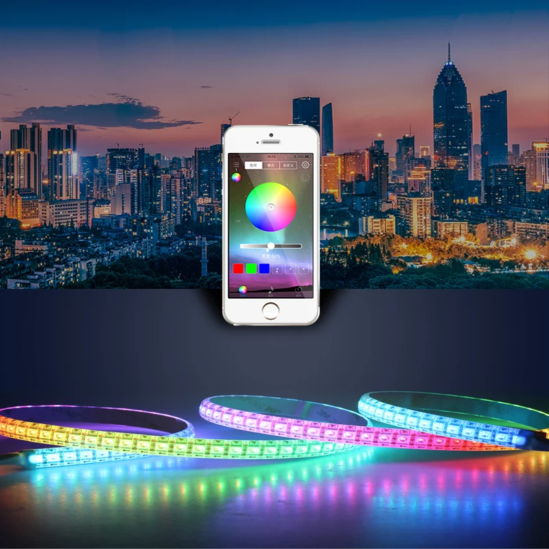 

Wireless LED Controller For LED Strip Lights RF RGB Remote Control Bluetooth Controller DC 5V 12V 24V RGB LED Strip Controller
