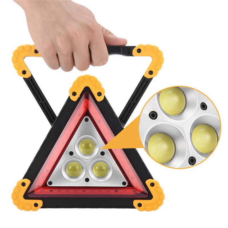 

LEDGLE COB Adjustable LED Camping Fishing Work Light Rechargeable Emergency Lamp with 4 Lighting Modes Outdoor Flood Lantern AA+
