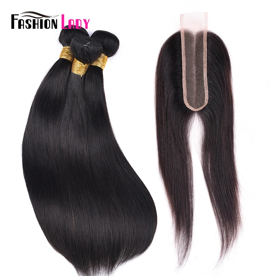 cabelo humano 3 pacotes com 5x5 polegada