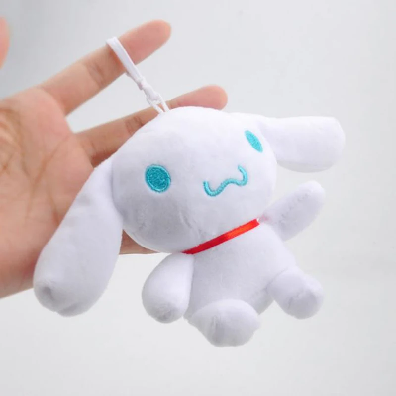 1 шт. Kawaii Cinnamoroll Собака Мягкая Плюшевая Кукла игрушка маленький кулон для детей