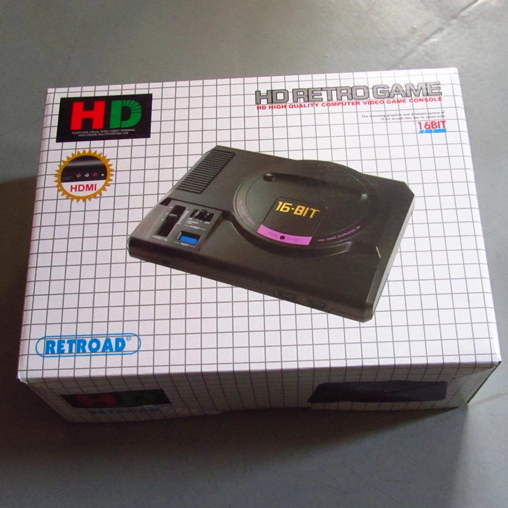 Игровая приставка SEGA Genesis 16 бит HDMI 126in1 бесплатные игры высокой четкости с