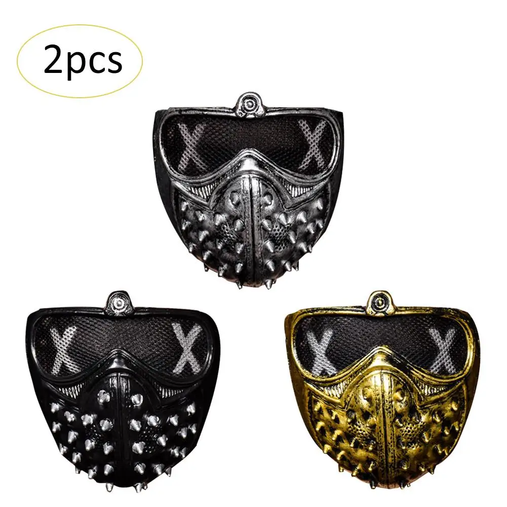 halloween punk devil cos anime stage mask ghost steps street rivet death masks watch dogs cosplay halloween masks cosplay in party masks from home garden