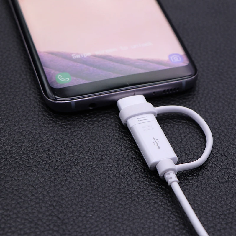 Samsung S9 S9 plus samsung Micro Usb кабель 2 в 1 usb type C кабель Оригинальное быстрое зарядное устройство зарядный кабель type C S8 S8 plus