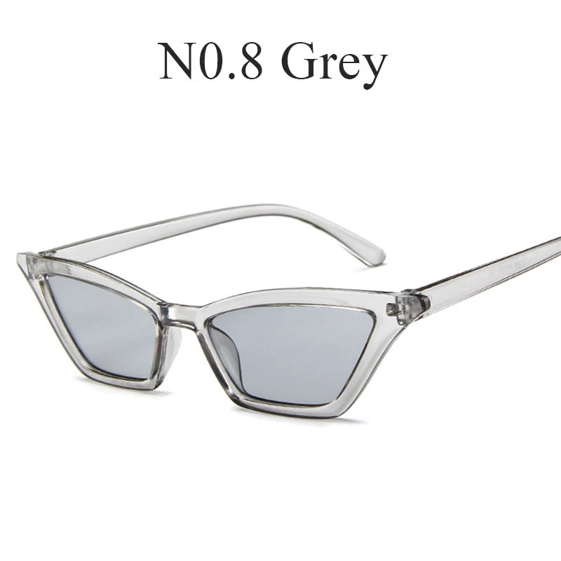 Винтажные, кошачий глаз, треугольные, милые, сексуальные, солнцезащитные очки для женщин, Ретро стиль, брендовые, для девушек, солнцезащитные очки, очки для женщин, Oculos de sol gafas - Цвет линз: N0.8