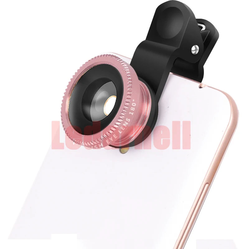 3-in-1 Wide Angle Macro Fisheye Lens Camera Kits Mobile Phone Fish Eye Lenses with Clip 0.67x for iPhone telescope | Инструменты