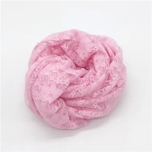 Реквизит для фотосъемки новорожденных эластичное кружевное одеяло детская пеленка 50*160 см детское обертывание муслиновой пеленкой аксессуары для фотосессии новорожденных реквизит - Цвет: pink