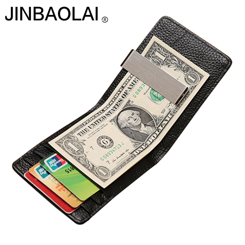 

Mens genuine Leather Wallet with Top Quality Black Purse For Man Credit Bifold Business style