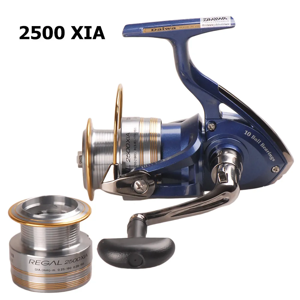 DAIWA REGAL спиннинговая Рыболовная катушка+ запасная Катушка 2000/2500/3000/4000XiA 10BB Pesca Рыболовная Приманка катушка Carretilha Moulinet Peche