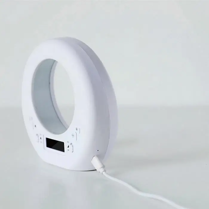 Современная яркость регулируемая usb зарядка часы ночник