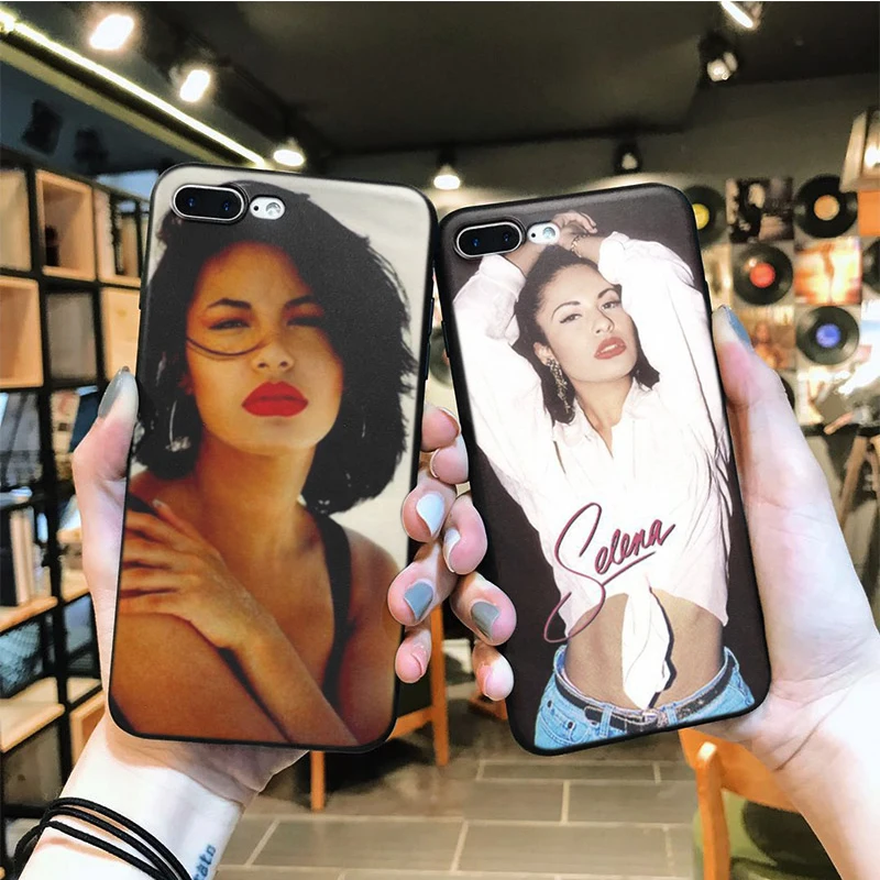 

OUTMIX selena quintanilla Soft Silicone Case For iPhone XS 5 5S 6 7 8 XSmax XR X 6plus 7plus 8plus phone case