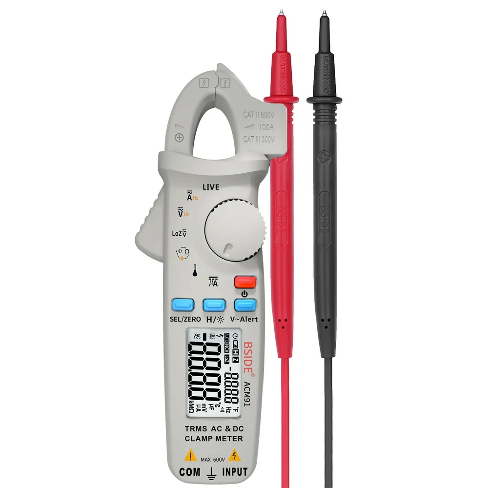 Clamp Meter DC AC Atual 100A 1mA