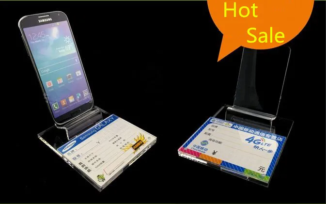 

10pcs High quality Acrylic mobile phone display stand phone bracket jewelry counter combination tray Digital product holder