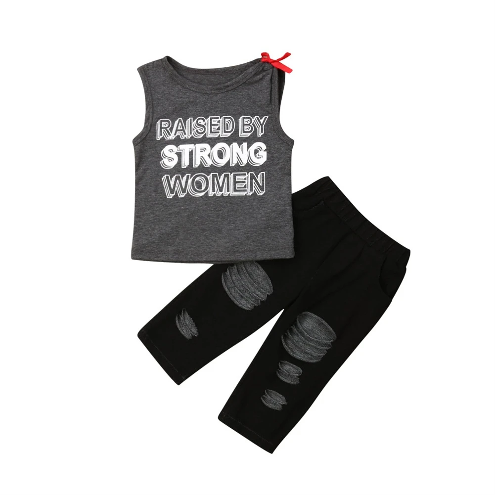 baby black ripped jeans