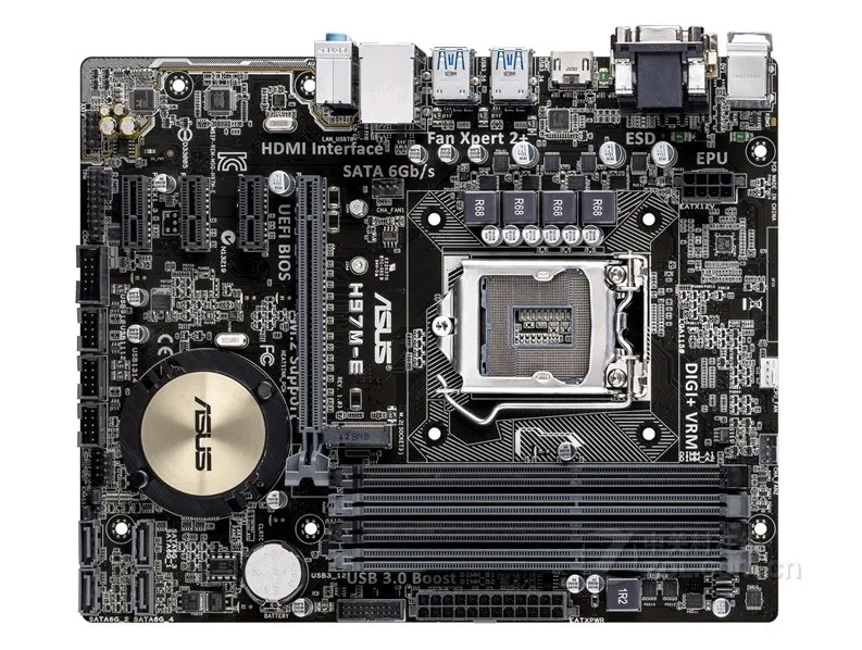 

ASUS H97M-E original motherboard DDR3 LGA 1150 I3 I5 I7 CPU USB2.0 USB3.0 H97 desktop motherboard