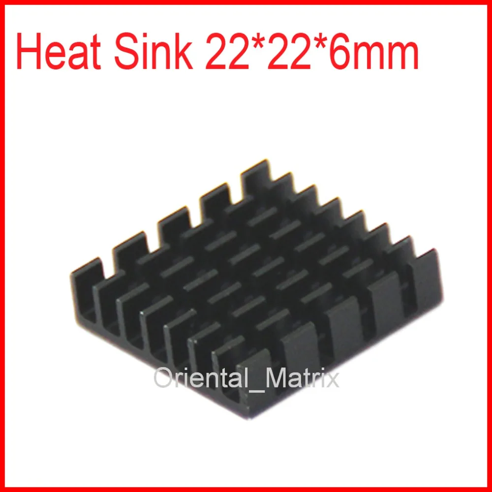 

Free Shipping 20pcs HeatSink Heat Sink Radiator 22*22*6mm Small Radiator - Black