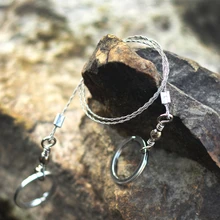 HIGREE 2pcs/Lot Field Rescue Saw Cutter Ring Steel Wire Saw Scroll Emergency for Hunting Camping Hiking Fishing Survival Tool