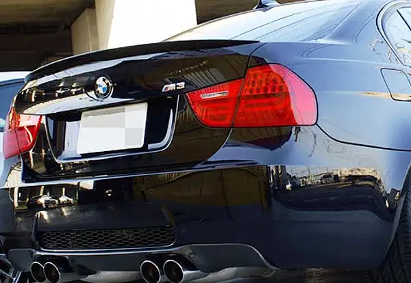 M3 Тип Настоящее углеродное волокно задний багажник спойлер Подходит для BMW E90 2006-2011 B063