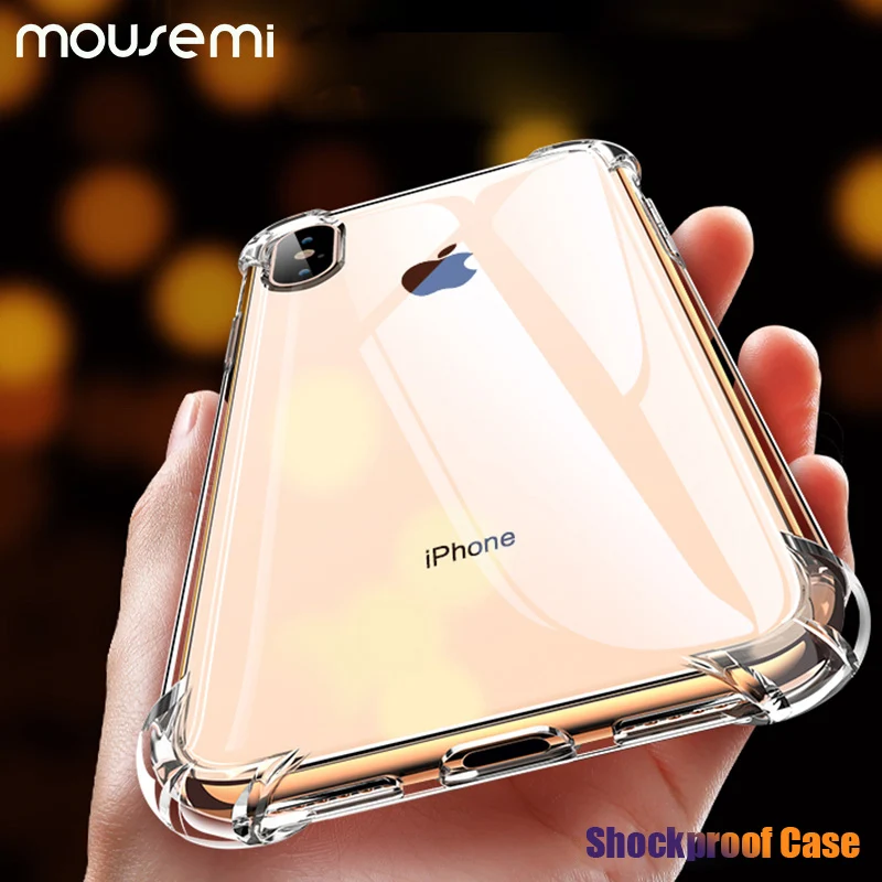 

MOUSEMI Case For iPhone 5s Transparent Case For iPhone 6 Silicone Soft TPU Phone Cases For iPhone 6s 7 8 Plus X Xs Xr Case On 5s