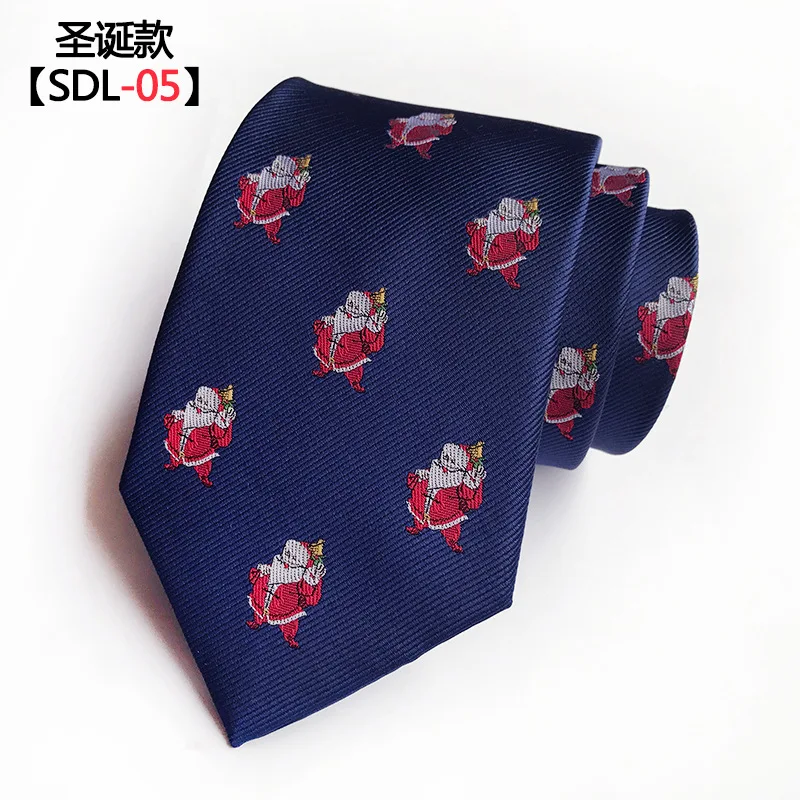 new Upscale festive Christmas tie,Silk Tie wedding groom tie - Цвет: SDL-05