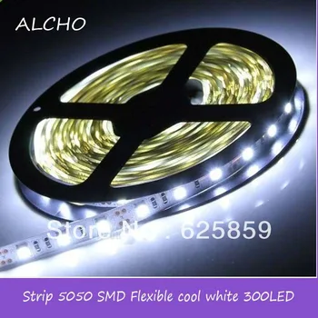 

1 Roll 5M NO-Waterproof 12V LED Strip Light 5050 White color Diode Tape LED Lamp Home Holiday Decoration